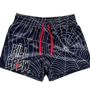 Kill Crew Muay Thai Black Spider Shorts
